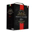Bag-in-Box - Vin d'Italie - Ponte Villoni Rotwein 3 L.
