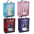 BIB 4 er Set Rot/Weiss/Rose - Colombard-Sauvignon, Grenache-Cinsault , Cabernet-Syrah, Merlot, JP. Chenet - Bag in Box Probierpaket