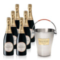 Champagne Laurent-Perrier La Cuvée Brut 0,75l im Geschenkset ( 6 Flaschen mit Champagner Ice Bucket)