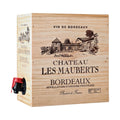Chateau Les Mauberts Bordeaux AOP Bag-in-Holzbox 3L Rotwein trocken Frankreich