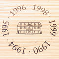 Château Pontet-Canet 1990, 1994, 1995, 1996, 1998, 1999 Jahrgangsselektion - 6 Flaschen in limitierter Holzbox - Bordeaux Frankreich