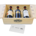 Figeac 2010, Palmer 2005, Leoville Las Cases 2000 Magnum Sammlerbox - 3 Flaschen Rotwein trocken (1,5 l) in limitierter Holzbox