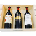 Figeac 2010, Palmer 2005, Leoville Las Cases 2000 Magnum Sammlerbox - 3 Flaschen Rotwein trocken (1,5 l) in limitierter Holzbox