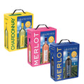 Grand Sud - Bag in Box Selektion - 3x 3L BIB Set -  Merlot Rotwein, Merlot Rosé, Chardonnay Weißwein