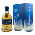 Kilchoman Machir Bay Geschenkset mit 2 Gläser - Islay 46 % Single Malt Whisky Gift Pack - Liwaldo