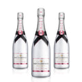 3 Flaschen Moët & Chandon Ice Impérial Rosé Champagner