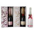 Probierpaket „Champagner 3er“| Champagnerpaket mit drei verschiedenen Champagner (3 x 0,75 l) | Ideales Champagner Tasting - Set - Liwaldo