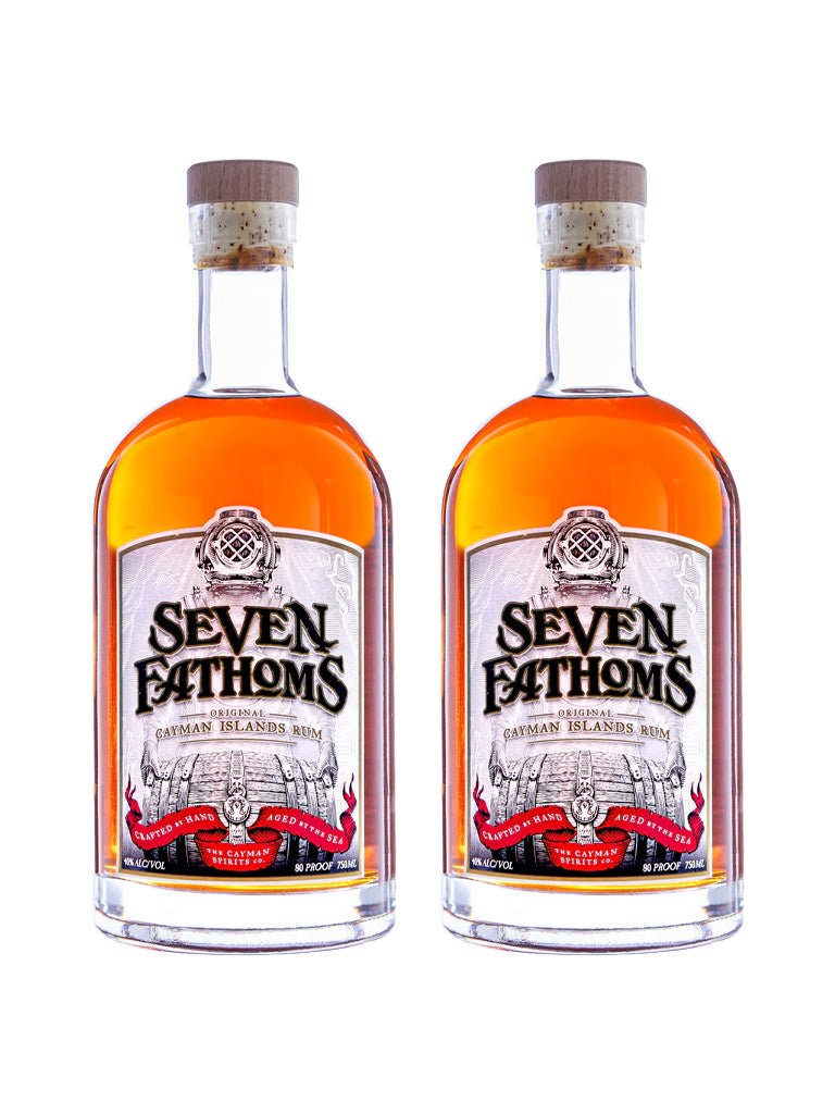 Zwei Flaschen guter Rum Seven Fathoms aus den Cayman Islands
