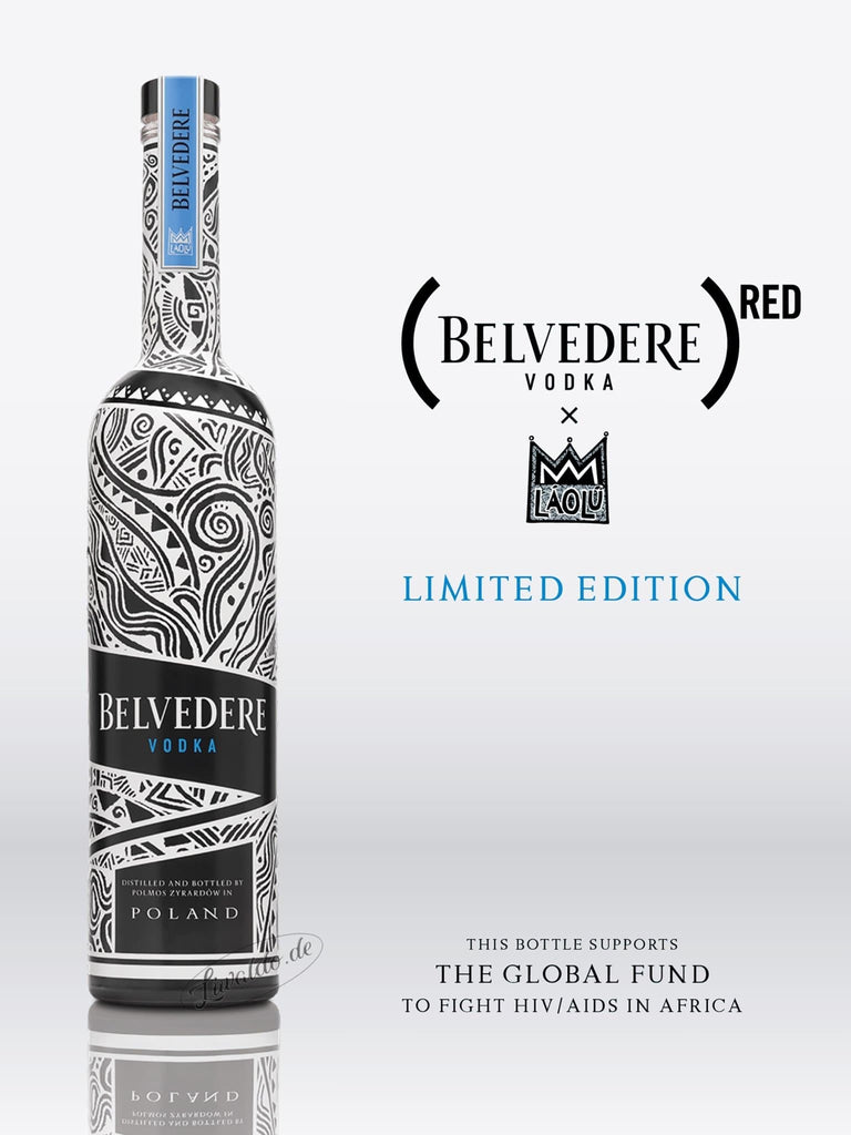 Belvedere Vodka Red Limited Edition by Laolu 1 Liter