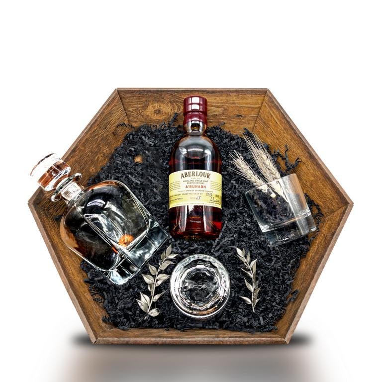 Geschenkset Whisky Aberlour Highland Single Malt Scotch Whisky A'Bunadh 59,5% 0,7 l inkl. Gläser - Liwaldo